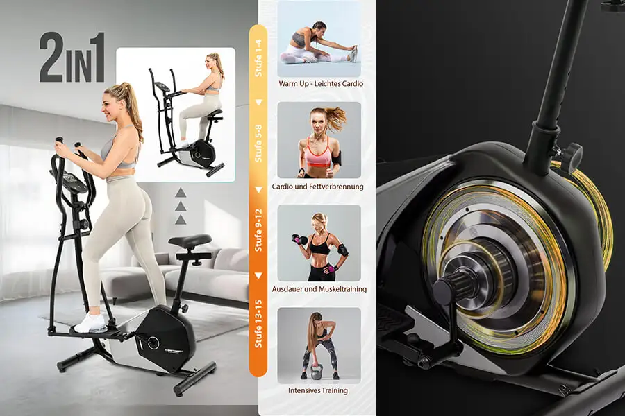 Crosstrainer CT 6: Dein Training – perfekt gestuft